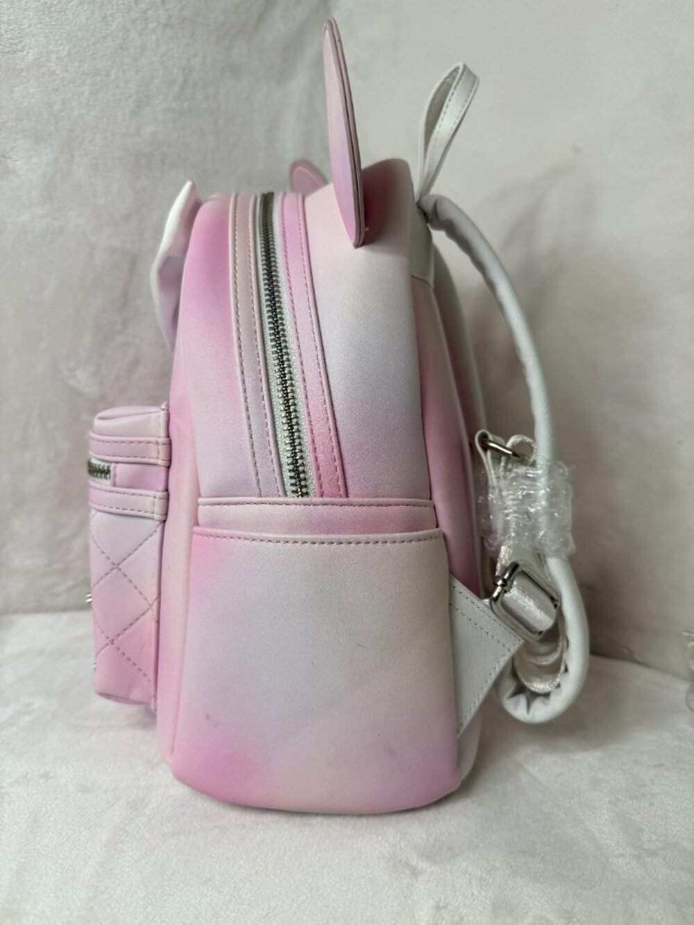 Loungefly Minnie Mouse Classic Series Mini Backpack – Sakura Pink (Used) - Picture 2 of 7